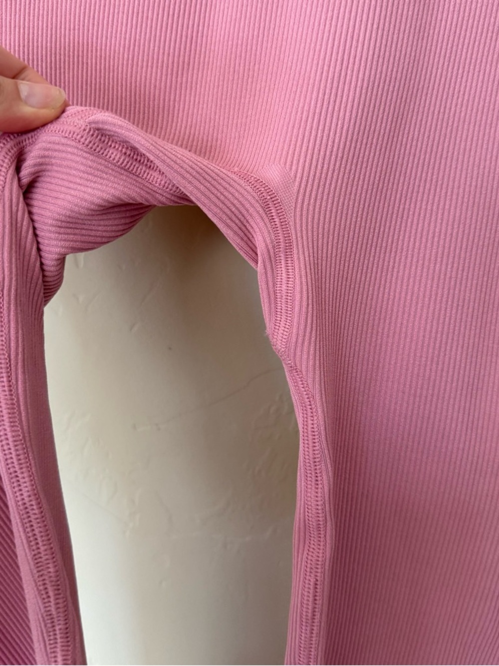 Victoria’s Secret Pink Ribbed High Rise Leggings Balletcore Athleisure Yoga - Picture 4 of 9